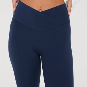 AERIE (NWT) OFF LINE HI RISE LEGGINGS NAVY BLUE SIZE 7/8   L/G/G